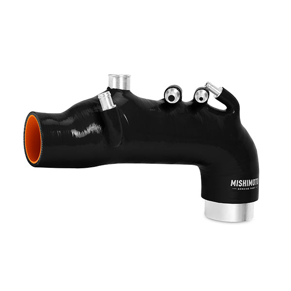 Mishimoto 08 Subaru WRX Black Silicone Induction Hose - MMHOSE-SUB-08IHBK for 2008-2014 Subaru Impreza - detail view