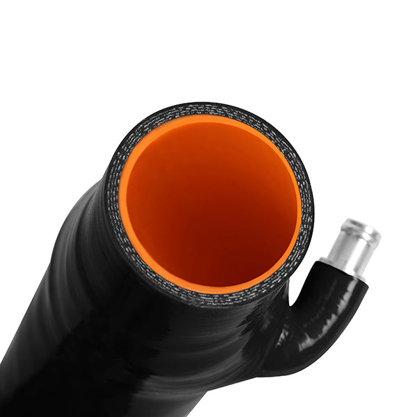 Mishimoto 08 Subaru WRX Black Silicone Induction Hose - MMHOSE-SUB-08IHBK for 2008-2014 Subaru Impreza - installed view