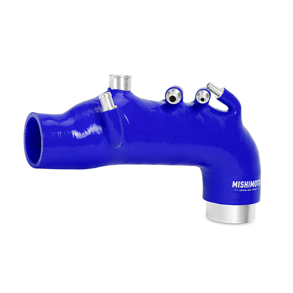 Mishimoto 08 Subaru WRX Blue Silicone Induction Hose - MMHOSE-SUB-08IHBL for 2008-2014 Subaru Impreza - detail view