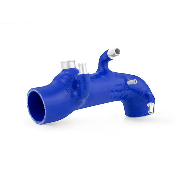 Mishimoto 01-07 Subaru WRX / WRX STI Blue Silicone Induction Hose - MMHOSE-SUB-IHBL for 2002-2014 Subaru Impreza - close-up