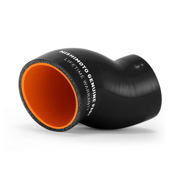 Mishimoto Subaru WRX Black Silicone Throttle Body Hose - MMHOSE-SUB-ITBBK for 2008-2014 Subaru Impreza - angle view