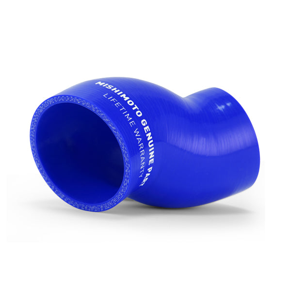 Mishimoto Subaru WRX Blue Silicone Throttle Body Hose - MMHOSE-SUB-ITBBL for 2008-2014 Subaru Impreza - angle view