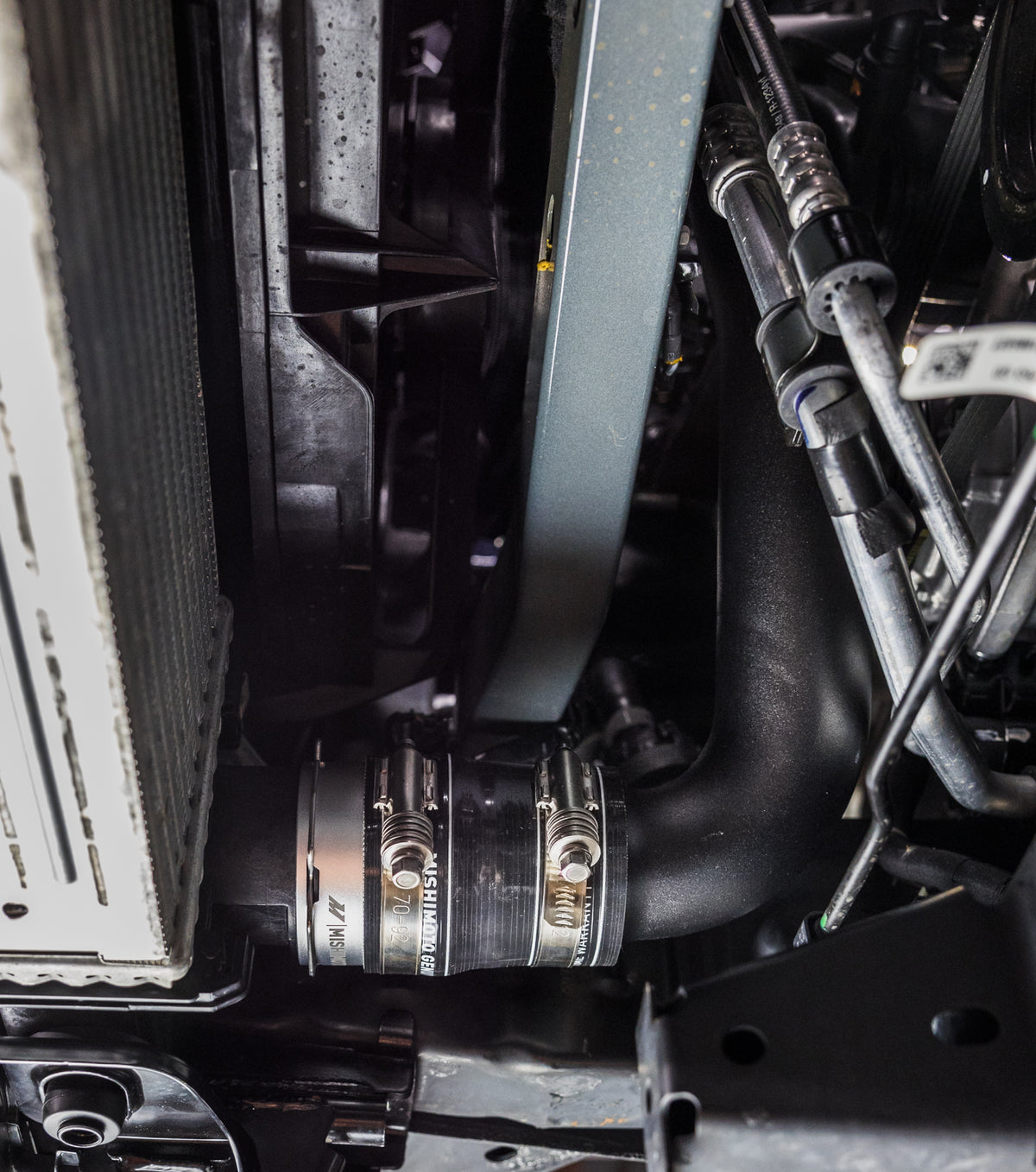 Mishimoto 21+ Bronco 2.3L Intercooler Pipe Kit Micro Wrinkle Black - MMICP-BR23-21MWBK for 2021-2026 Ford Bronco - alternate 
