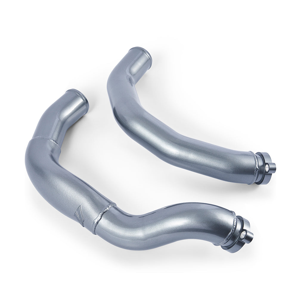 Mishimoto 2015-2020 BMW F80 M3/M4 Intercooler Pipe Kit FDG - MMICP-F80-15CFDG for 2015-2020 BMW M4 - angle view