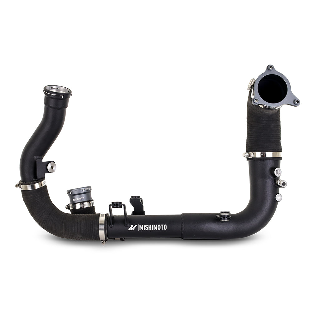 Mishimoto 2021+ BMW G8X M3/M4 Hot Side Intercooler Charge Pipe Kit - MMICP-G80-21 for 2021-2025 BMW M3 - installed view
