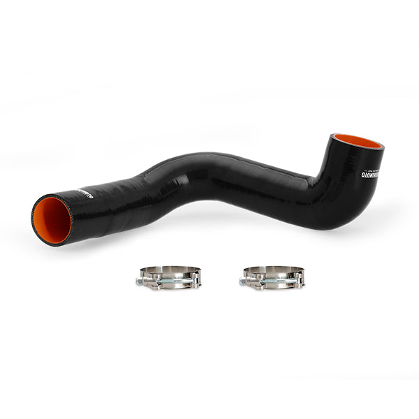Mishimoto 2016+ Ford Focus RS Cold Side Intercooler Pipe - Black - MMICP-RS-16CBK for 2016-2018 Ford Focus RS - angle view
