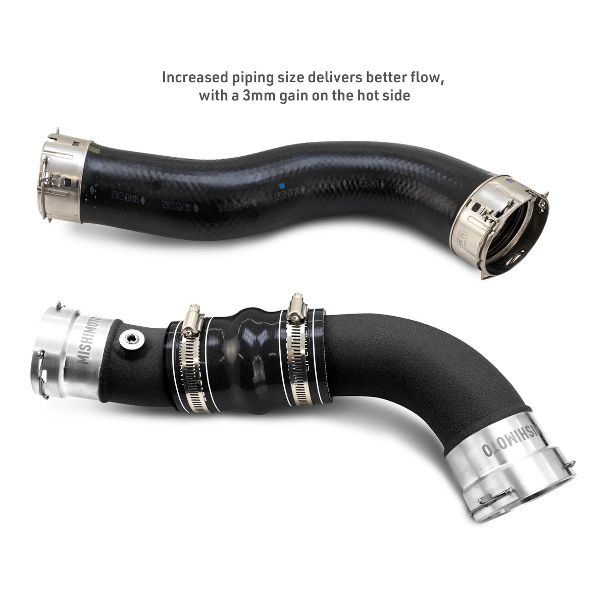 Mishimoto 2024+ Toyota Tacoma Intercooler Pipe Kit - Black - MMICP-TAC-24BK for 2024-2026 Toyota Land Cruiser - alternate vie