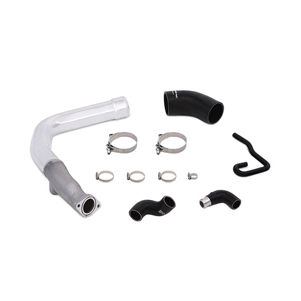 Mishimoto 2015 Subaru WRX Charge Pipe Kit - Polished - MMICP-WRX-15P for 2015-2021 Subaru WRX - angle view