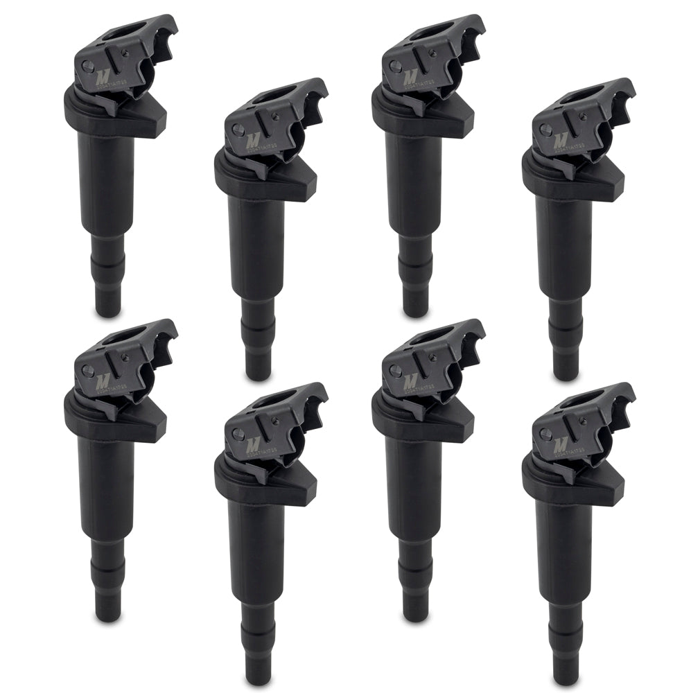 Mishimoto 11-15 BMW 550i 4.4L Ignition Coil - 8-Pack - MMIG-BMW-1108 for 2003-2018 BMW X5 - angle view