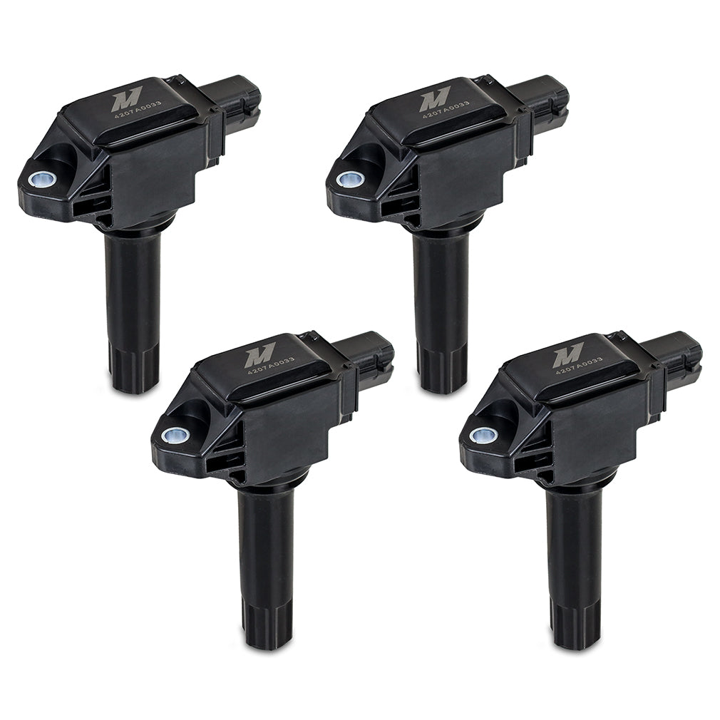 Mishimoto 15-20 Subaru BRZ Four Cylinder Ignition Coil Set - MMIG-BRZ-1504 for 2013-2021 Subaru Impreza - angle view
