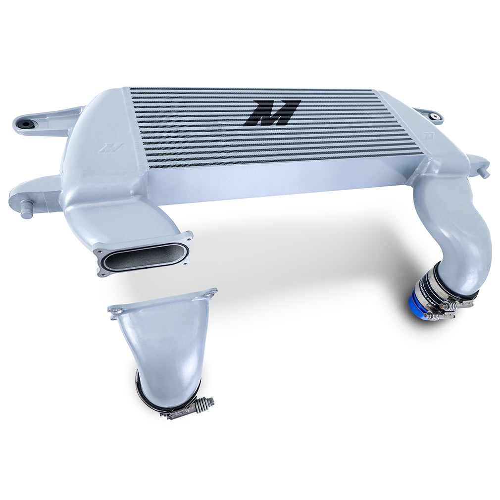 Mishimoto 21+ Ford Bronco High Mount Intercooler Kit - Silver - MMINT-BR-21HSL for 2021-2026 Ford Bronco - rear view