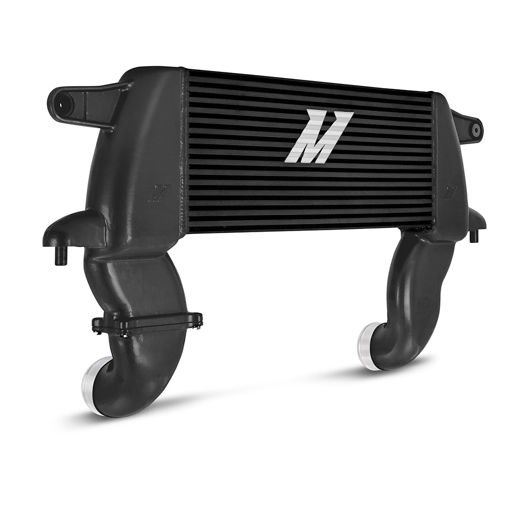 Mishimoto 21+ Bronco 2.3L High Mount INT Kit BK Core BK Pipes - MMINT-BR23-21HKBKBK for 2021-2026 Ford Bronco - rear view