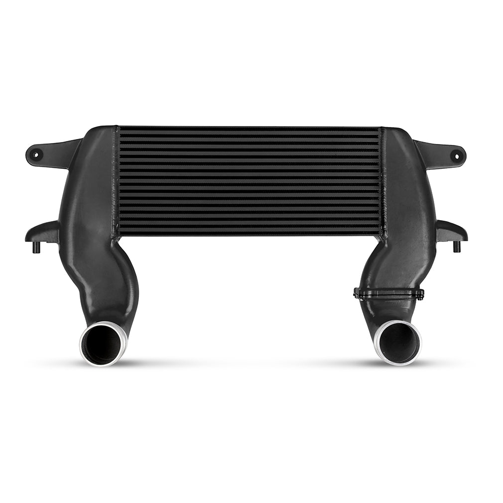Mishimoto 21+ Ford Bronco 2.7L High Mount INT Kit BK Pipes BK Core - MMINT-BR27-21HKBKBK for 2021-2026 Ford Bronco - rear vie