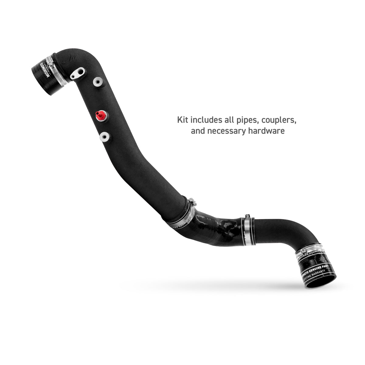 Mishimoto 2023+ Honda Civic Type-R Intercooler Kit w/Pipes - Silver Intercooler/Black Pipes - MMINT-CTR-23KSLBK for 2023-2026