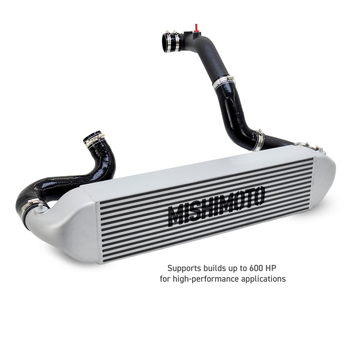 Mishimoto 2023+ Honda Civic Type-R Intercooler Kit w/Pipes - Silver Intercooler/Black Pipes - MMINT-CTR-23KSLBK for 2023-2026