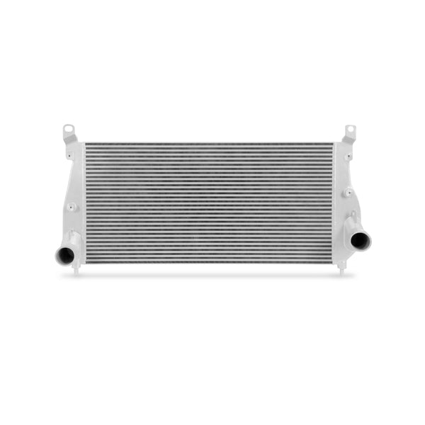 Mishimoto 01-05 Chevrolet 6.6L Duramax Intercooler (Silver) - MMINT-DMAX-01SL for 2001-2005 Chevrolet Silverado 2500 - angle 