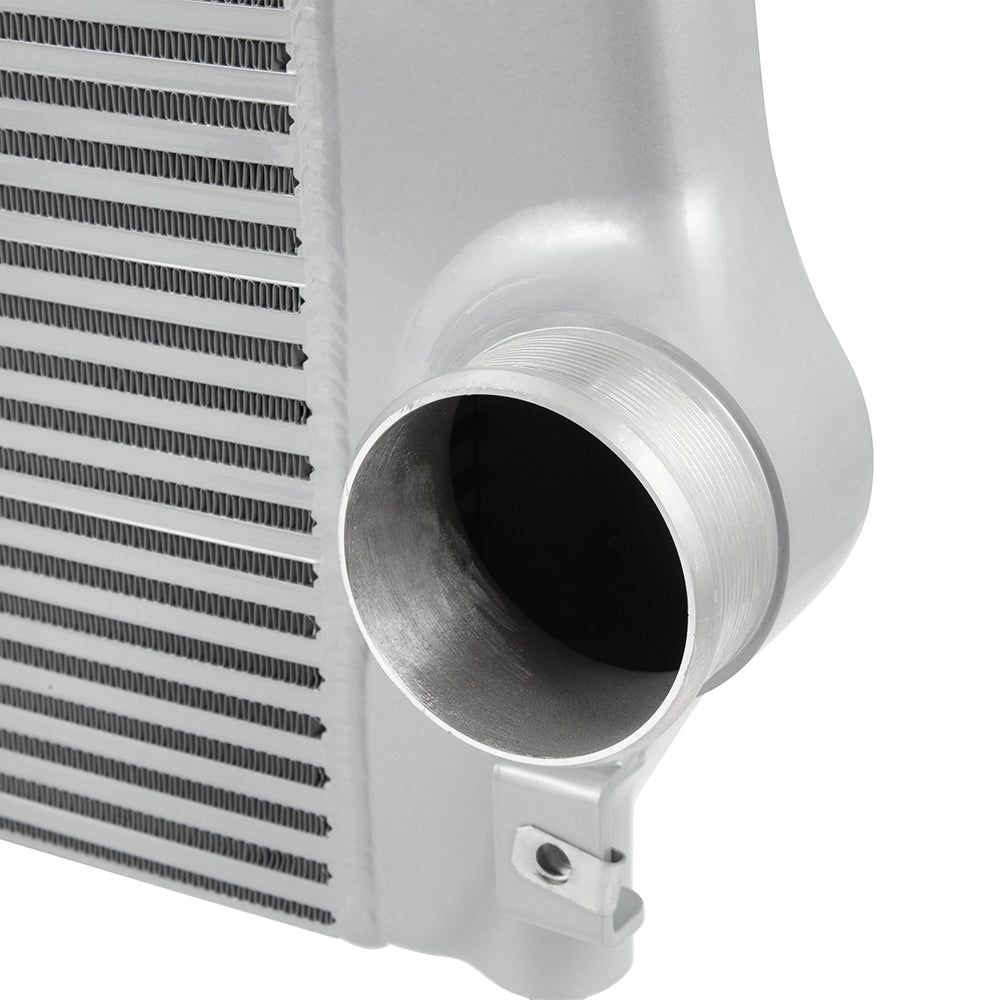 Mishimoto 17-19 GM 6.6L L5P Duramax Intercooler - Silver - MMINT-DMAX-17SL for 2017-2019 Chevrolet Silverado 2500 - close-up