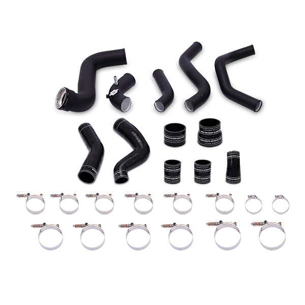 Mishimoto 2011-2014 Ford F-150 EcoBoost Black Intercooler w/ Black Pipes - MMINT-F150-11KBBK for 2011-2014 Ford F 150 - angle