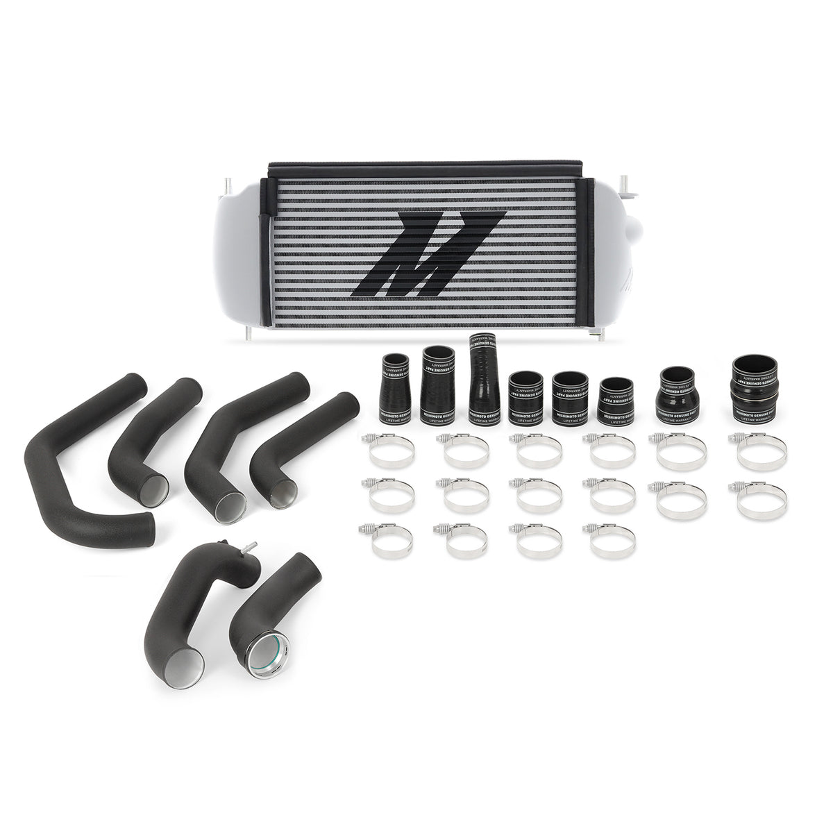 Mishimoto 15-17 Ford F-150 2.7L EcoBoost Silver Performance Intercooler Kit w/ Black Pipes - MMINT-F27T-15KBSL