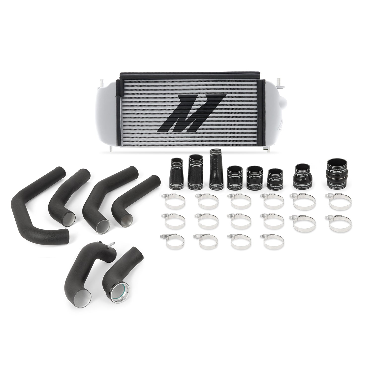 Mishimoto 15-17 Ford F-150 2.7L EcoBoost Silver Performance Intercooler Kit w/ Black Pipes - MMINT-F27T-15KBSL
