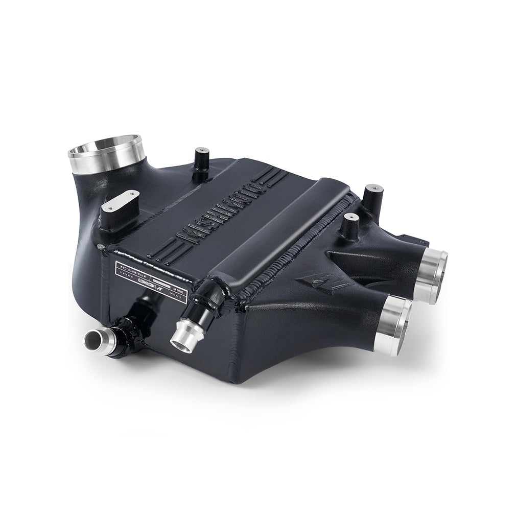 Mishimoto 2015-2020 BMW F80 M3/M4 Intercooler BS - MMINT-F80-15CBS for 2015-2020 BMW M4 - angle view