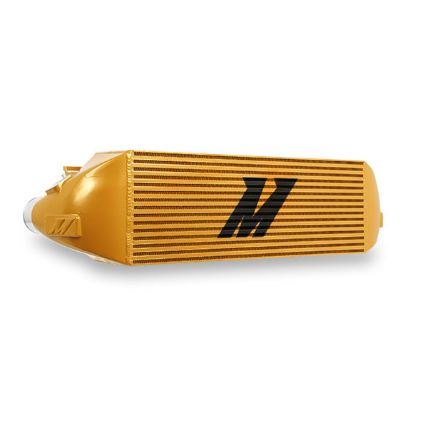 Mishimoto 2013+ Ford Focus ST Gold Intercooler w/ Black Pipes - MMINT-FOST-13KBGD for 2013-2018 Ford Focus ST - detail view