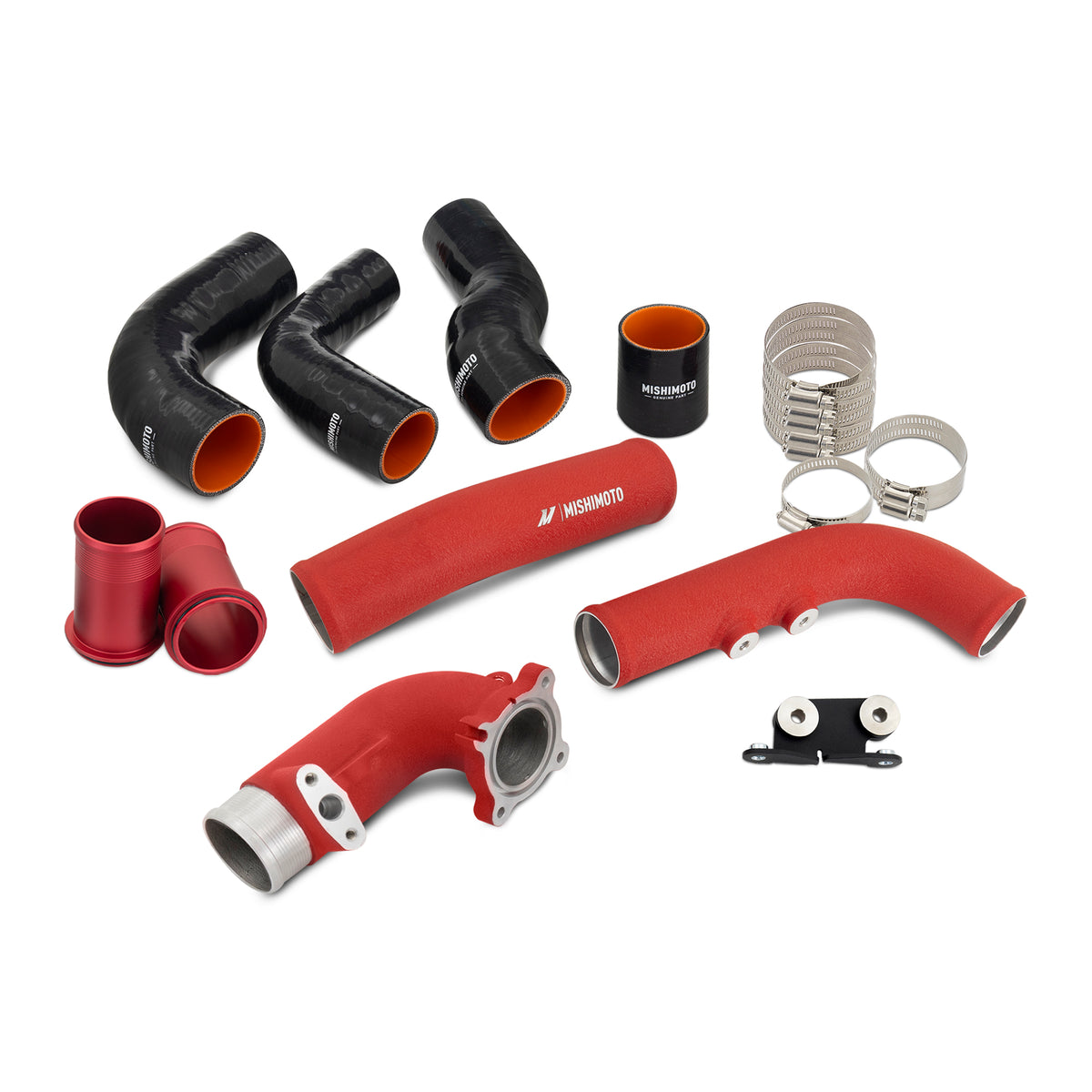 Mishimoto 2023+ Toyota GR Corolla Intercooler & Pipe Kit - Black Cooler - Red Pipes - MMINT-GRC-23KBKRD for 2023-2025 Toyota 