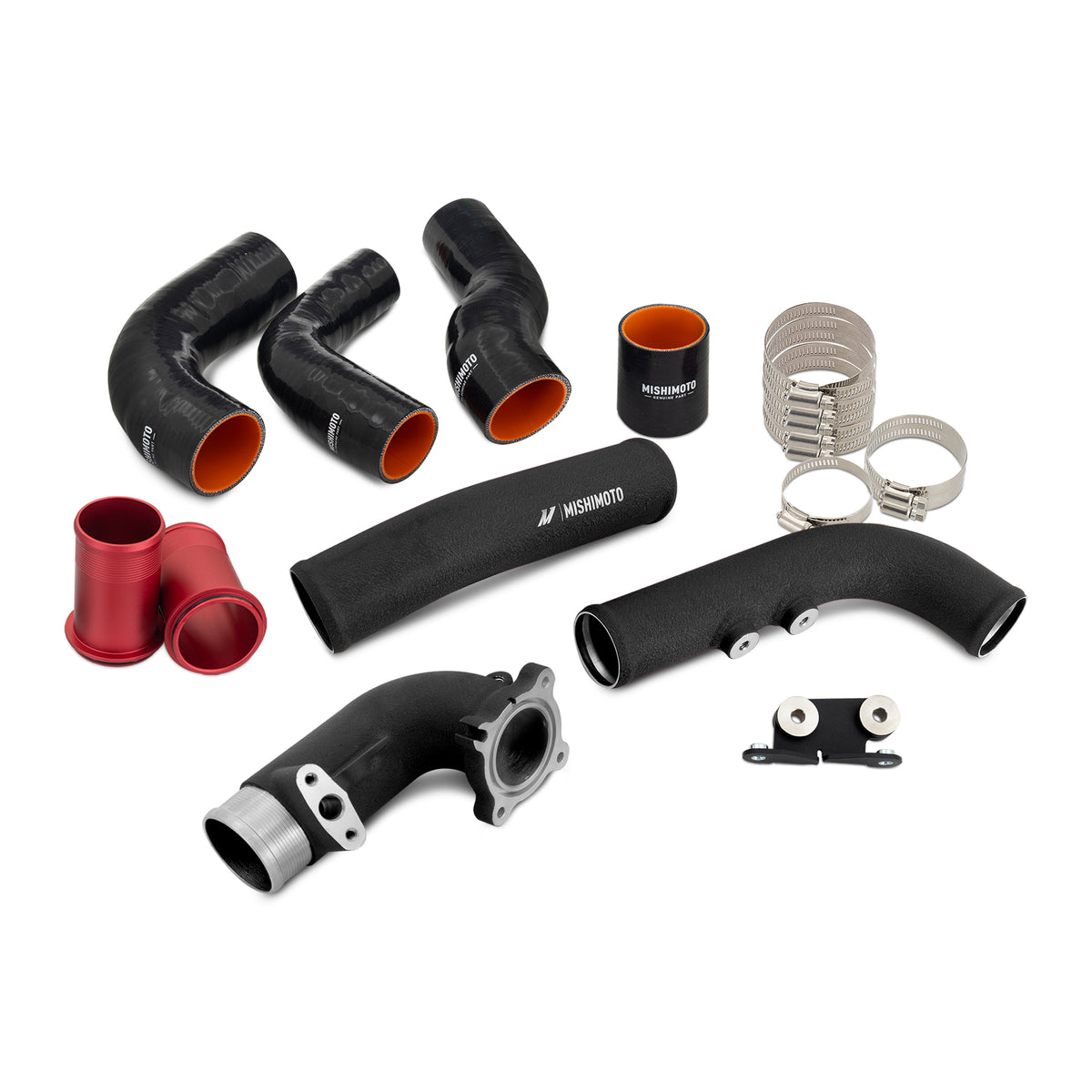 Mishimoto 2023+ Toyota GR Corolla Intercooler & Pipe Kit - Silver Cooler - Black Pipes - MMINT-GRC-23KSLBK for 2023-2025 Toyo