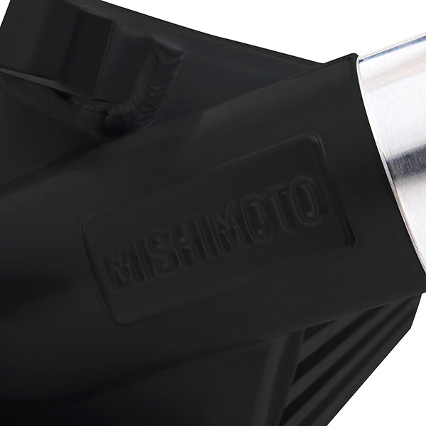 Mishimoto 2015 Ford Mustang EcoBoost Front-Mount Intercooler - Black - MMINT-MUS4-15BK for 2015-2021 Ford Mustang - close-up