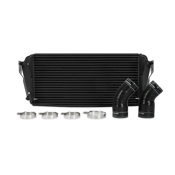 Mishimoto 2013+ Dodge 6.7L Cummins Intercooler Black - MMINT-RAM-13BK for 2013-2018 Ram 2500 - angle view