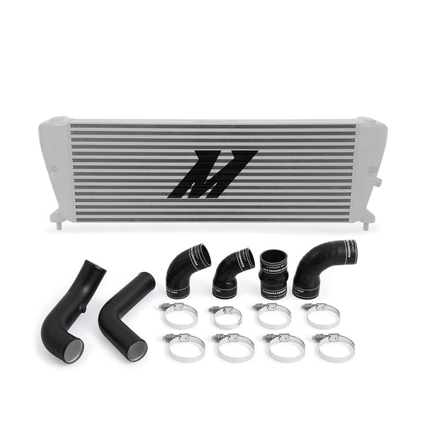 Mishimoto Ford Ranger 3.2L Diesel Intercooler Kit 2011+ Silver w/ Wrinkle Black Pipes - MMINT-RGR-11KSLBK