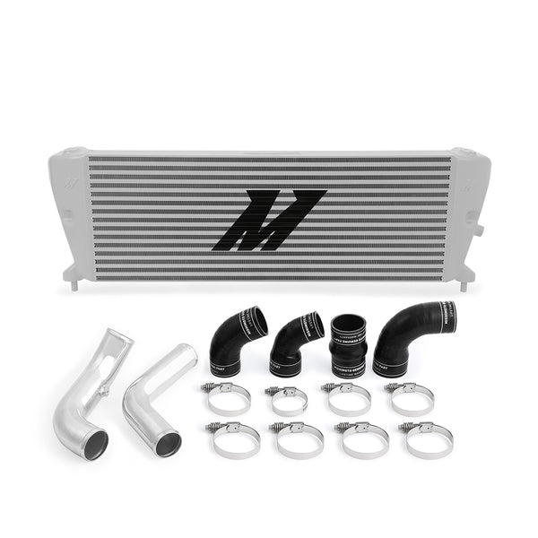 Mishimoto Ford Ranger 3.2L Diesel Intercooler Kit 2011+ Silver w/ Polished Pipes - MMINT-RGR-11KSLP
