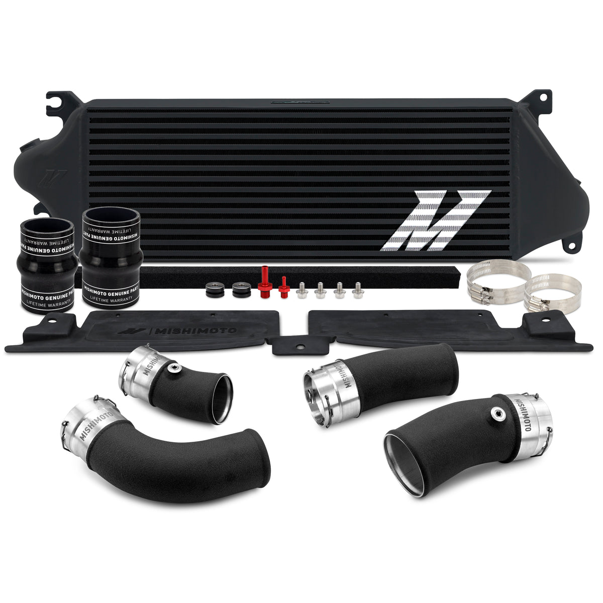 Mishimoto 24+ Tacoma Performance Intercooler Kit - BK Cooler - BK Pipes - MMINT-TAC-24KBKBK