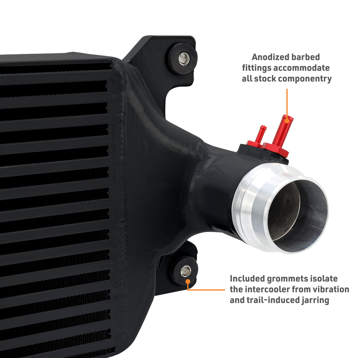 Mishimoto 24+ Tacoma Performance Intercooler Kit - BK Cooler - RD Pipes - MMINT-TAC-24KBKRD for 2024-2026 Toyota Land Cruiser