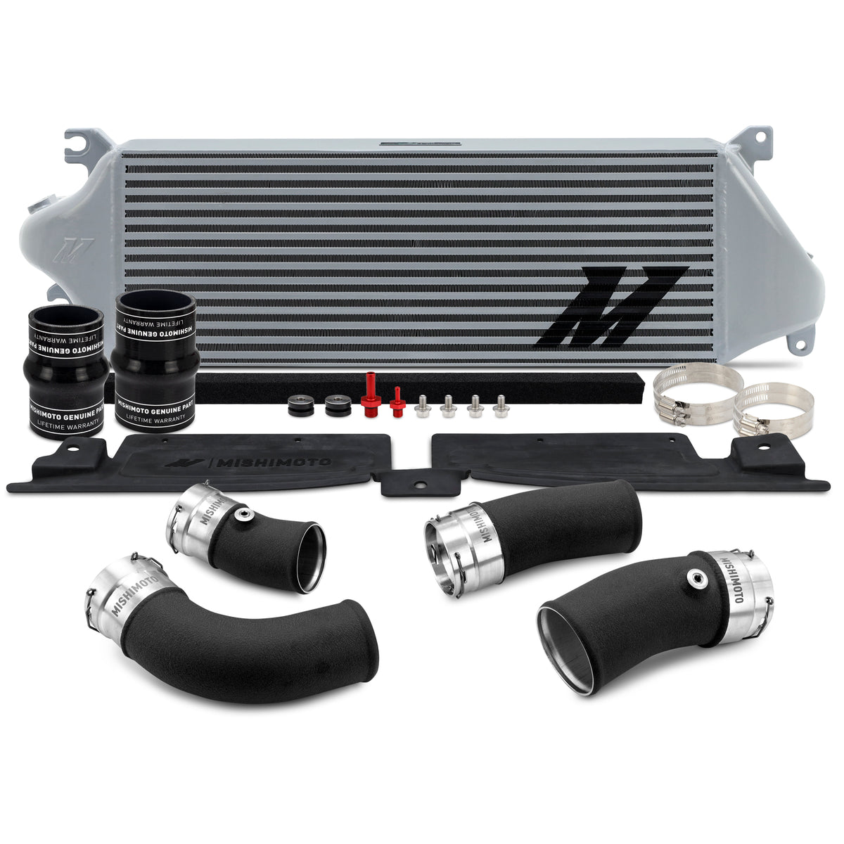 Mishimoto 24+ Tacoma Performance Intercooler Kit - SL Cooler - BK Pipes - MMINT-TAC-24KSLBK