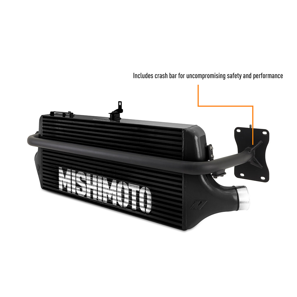 Mishimoto 2022+ WRX Front Mount Intercooler Kit BK Core WRD Pipes - MMINT-WRX-22BKRD for 2022-2025 Subaru WRX - detail view