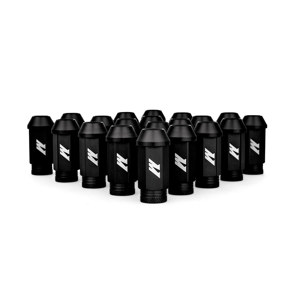 Mishimoto Aluminum Locking Lug Nuts 1/2 X 20 23pc Set Black - MMLG-1220-23LBK by Mishimoto - installed view
