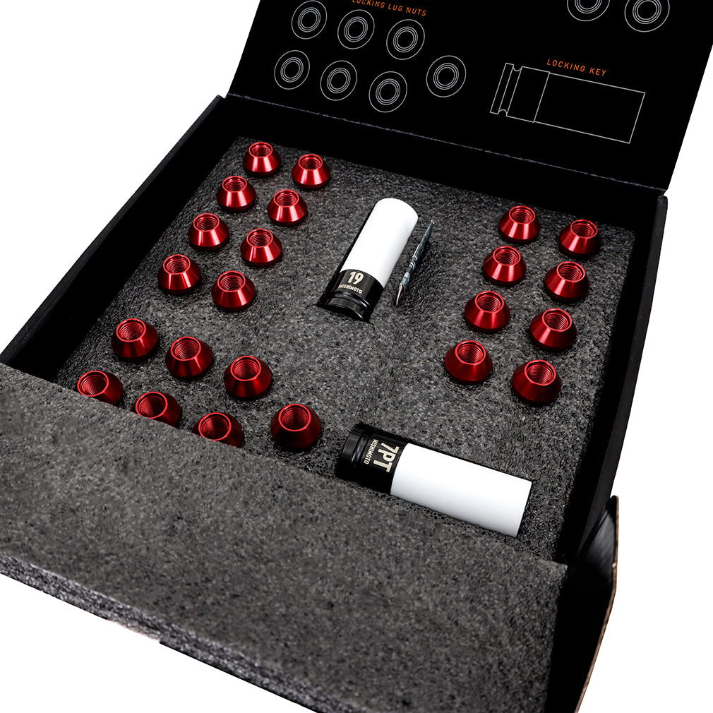 Mishimoto Aluminum Locking Lug Nuts 1/2 X 20 23pc Set Black - MMLG-1220-23LBK by Mishimoto - alternate view