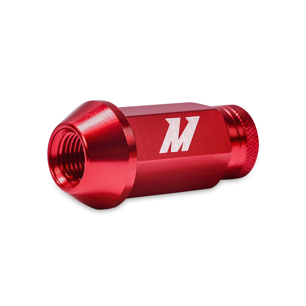 Mishimoto Aluminum Locking Lug Nuts M12x1.25 20pc Set Red - MMLG-125-20LRD by Mishimoto - detail view