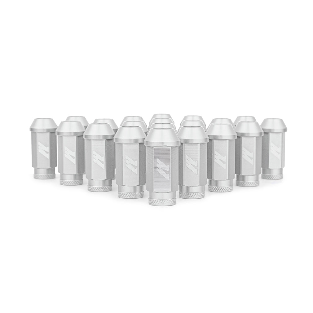 Mishimoto Aluminum Locking Lug Nuts M12x1.25 20pc Set Silver - MMLG-125-20LSL by Mishimoto - detail view
