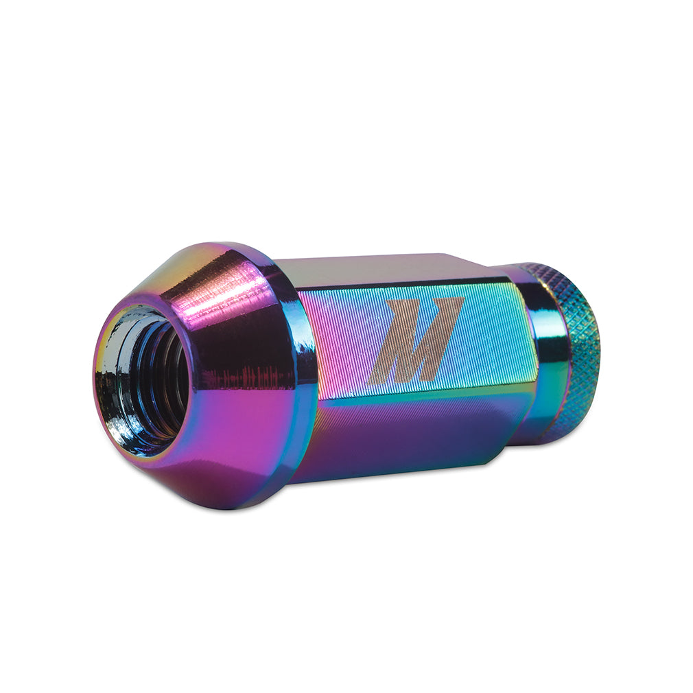 Mishimoto Aluminum Locking Lug Nuts M12x1.5 20pc Set Neo Chrome - MMLG-15-20LNC for 2013-2018 Ford Focus ST - detail view