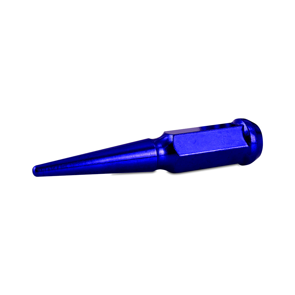 Mishimoto Steel Spiked Lug Nuts M12x1.5 20pc Set - Blue - MMLG-SP1215-20BL for 1987-2007 Dodge Caravan - installed view