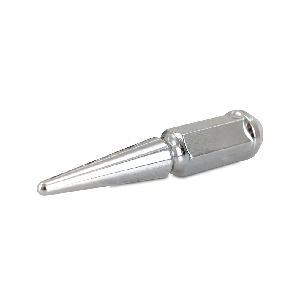 Mishimoto Steel Spiked Lug Nuts M12x1.5 20pc Set - Chrome - MMLG-SP1215-20CH for 1987-2007 Dodge Caravan - angle view