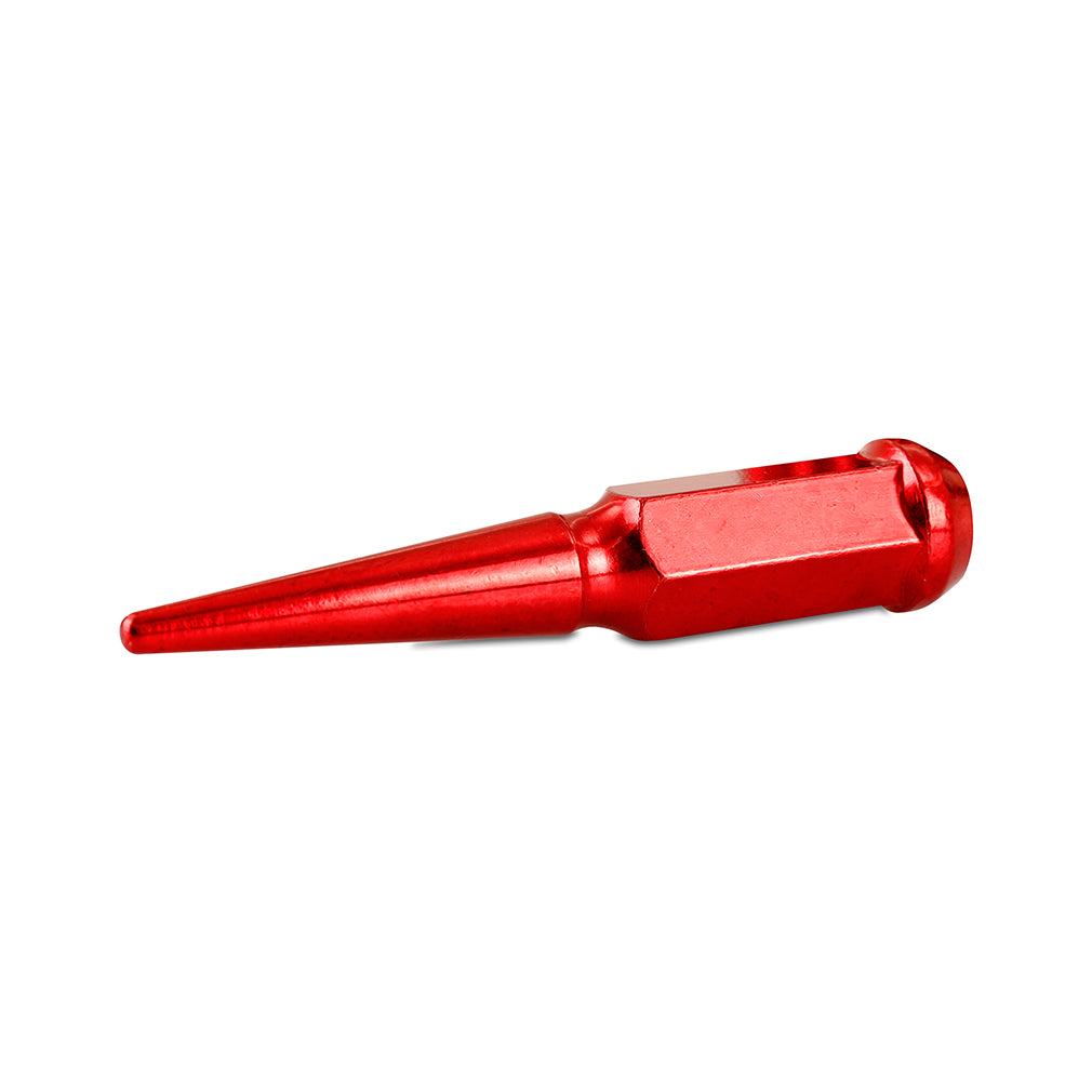 Mishimoto Mishimoto Steel Spiked Lug Nuts M14 x 1.5 32pc Set Red - MMLG-SP1415-32RD for 2003-2025 Chevrolet Express 3500 - an