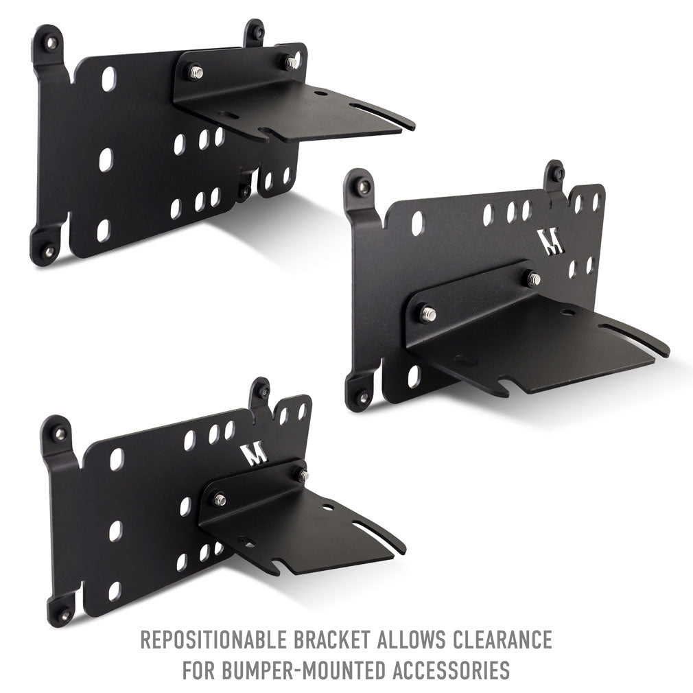 Mishimoto 2021+ Ford Bronco Modular Bumper License Plate Relocation - MMLP-BR-21M for 2021-2026 Ford Bronco - close-up