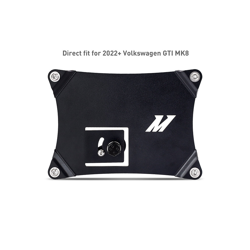 Mishimoto 2022+ Volkswagen GTI MK8 License Plate Relocation Kit - MMLP-MK8-22 for 2022-2025 Volkswagen Golf R - angle view