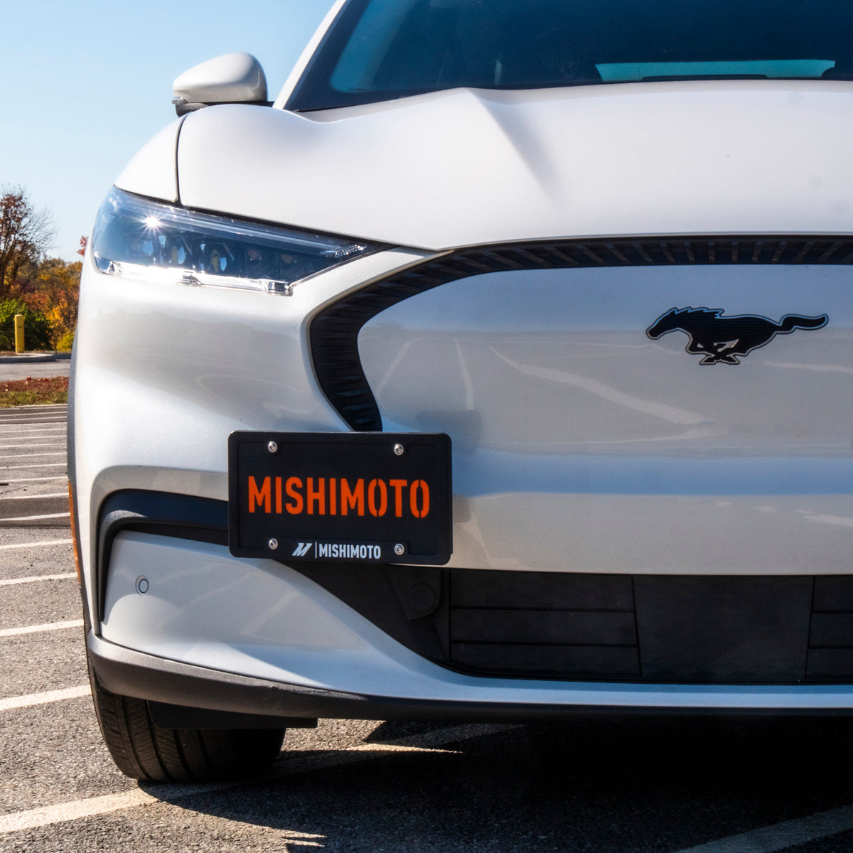 Mishimoto 21+ Ford Mustang Mach-E License Plate Relocation Kit - MMLP-MME-21 for 2021-2025 Ford Mustang Mach E - rear view