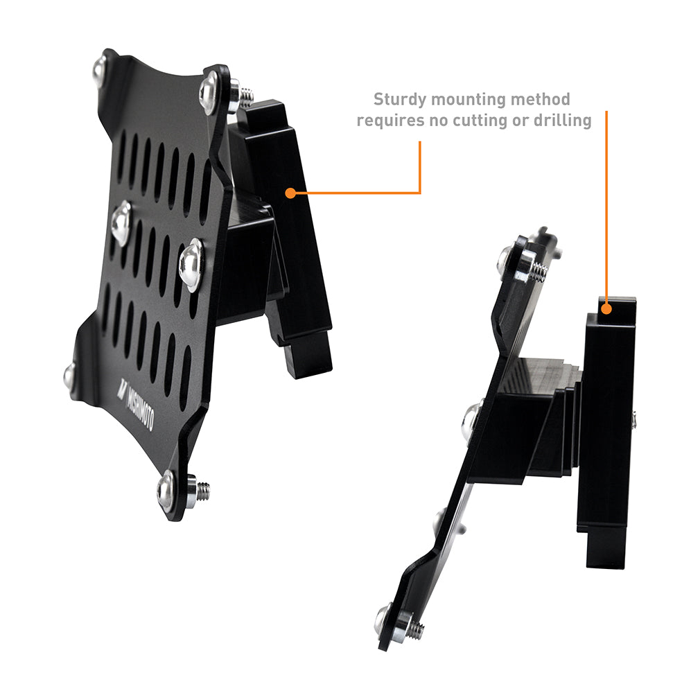 Mishimoto 21+ Ford Mustang Mach-E License Plate Relocation Kit - MMLP-MME-21 for 2021-2025 Ford Mustang Mach E - angle view