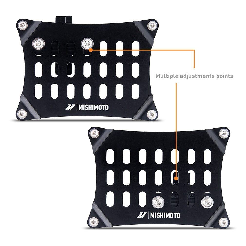 Mishimoto 24+ Ford Mustang 2.3L EcoBoost License Plate Relocation Kit - MMLP-MUS4-24 for 2024-2026 Ford Mustang - detail view