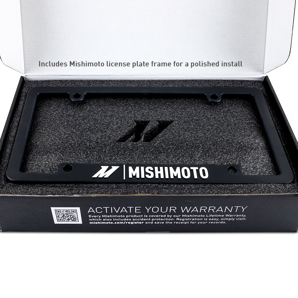 Mishimoto 2019+ Ram 2500/3500 License Plate Relocation Kit - MMLP-RAM-19 for 2019-2024 Ram 2500 - installed view